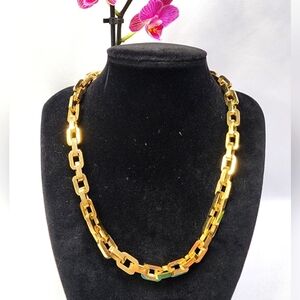 Eddie Borgo Vintage Supra Link Gold Collar Necklace